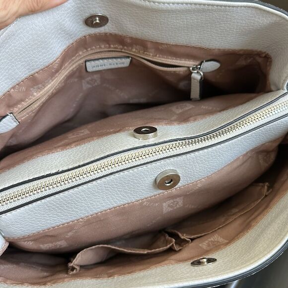 Anne Klein 2-in-1 Shoulder Tote Removable  Clutch Like New Versatile Bag - Picture 11 of 12